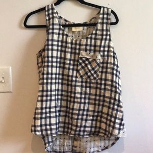 ANTHROPOLOGIE TOP, gingham